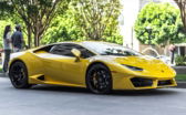 yellow sports car
